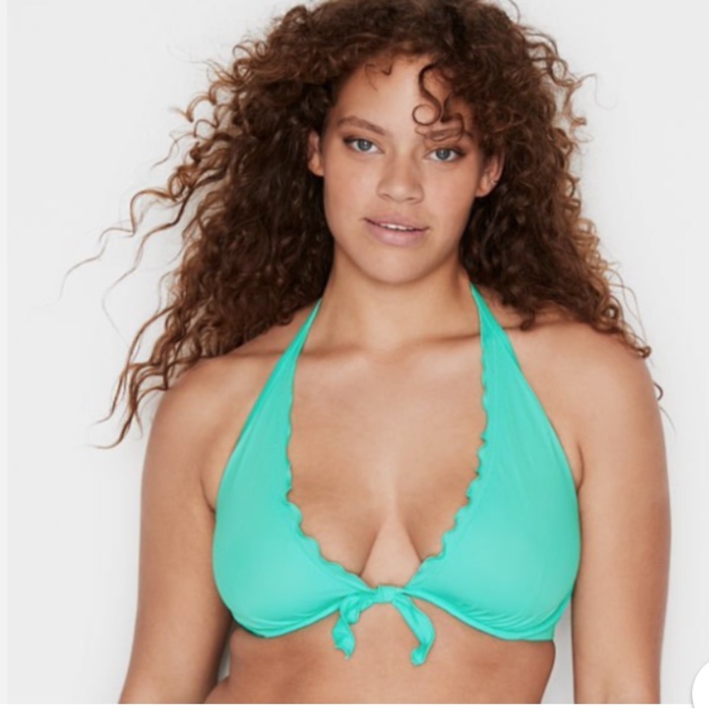 VICTORIA'S SECRET Capri Ruffle Halter Bikini Swim Top